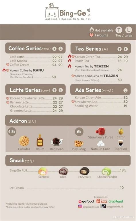 Menu Bing Go 的图像结果