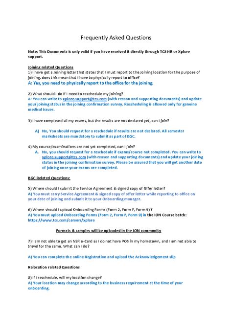 Frequently Asked Questions - Frequently Asked Questions Note: This ...