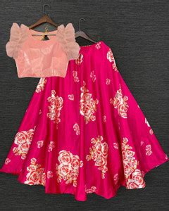 Navlakhi Girls Lehenga Choli Fusion Wear Floral Print Lehenga Choli ...