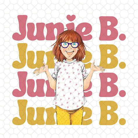 Retro Junie B Jones Back to School PNG, Teacher Library Book Club Kindergarten, Junie B Teacher ...