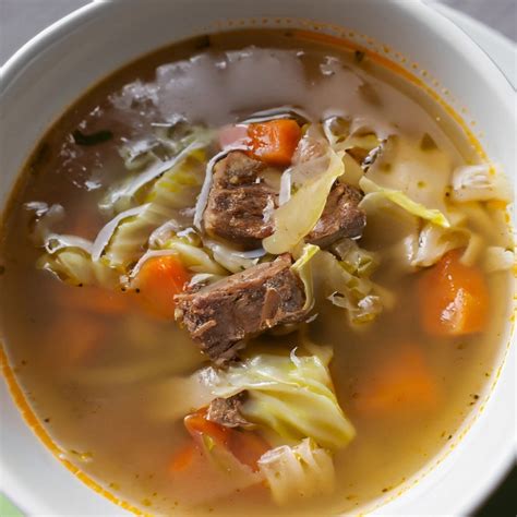 Cabbage Beef Soup Recipe - Perfect For Cozy Dinner - Soup Chick