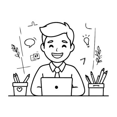 Business Black and White Illustration 的图像结果