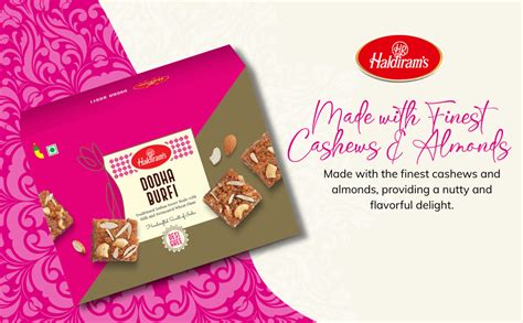 Haldirams Dodha Burfi 200g | Fresh Indian Traditional Mithai | Diary ...