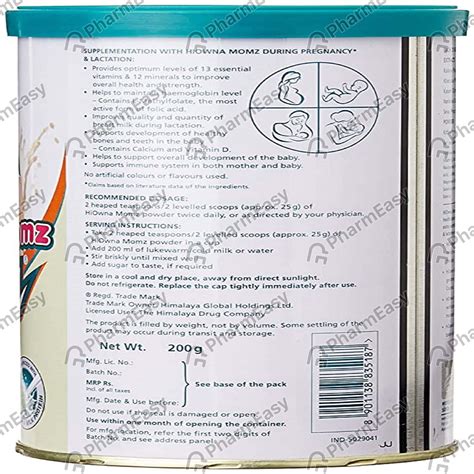 Buy HIOWNA MOMZ VANILLA FLAVOUR POWDER 200GM Online & Get Upto 60% OFF ...