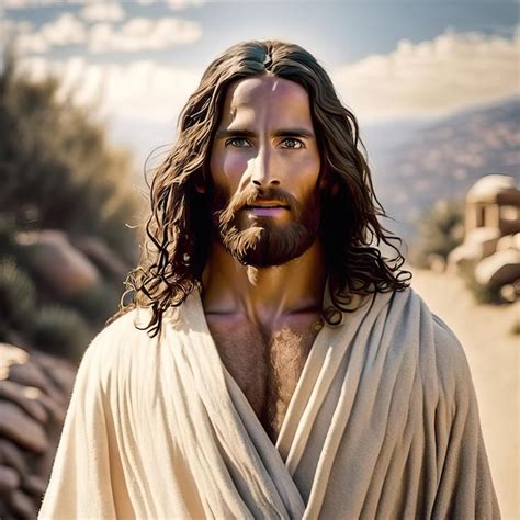 Jesus na paisagem bíblica | imagem Premium gerada com IA