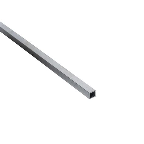 Profilo quadrato STANDERS in alluminio grezzo argento opaco L1m ...