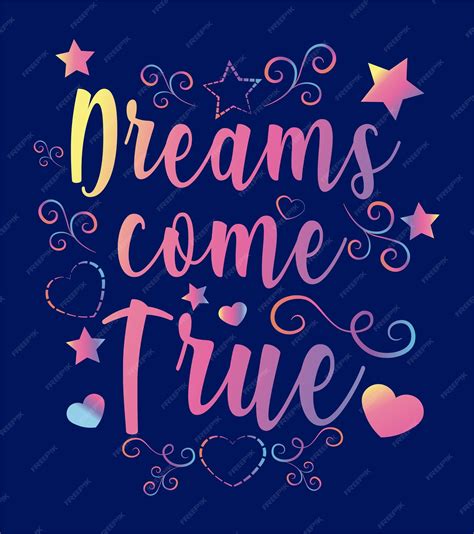 Dreams come true | Premium Vector