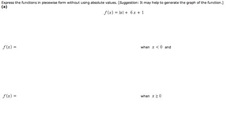 Image result for How to Use Piecewise Form without Using Absolute Values