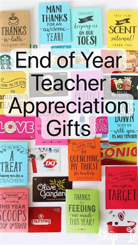 End of year teacher appreciation gifts – Artofit