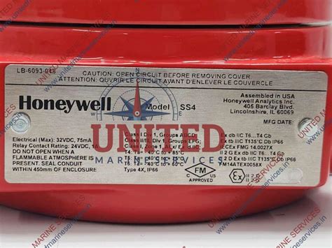 HONEYWELL SS4-A UV/IR FIRE AND FLAME DETECTOR | United Marine Services