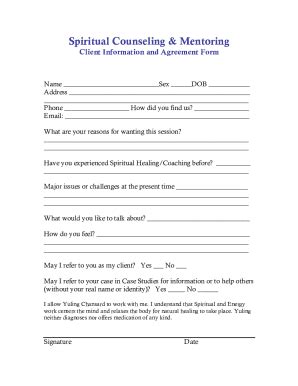 Fillable Online SCM Client Agreement Form Fax Email Print - pdfFiller