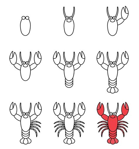Image result for Simple Lobster Drawing