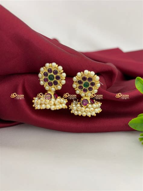 Buttalu Earrings: Bharatanatyam Jhumkas by GoldenCollections – Golden ...