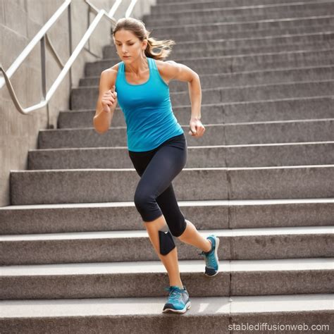 Stair Climbing Exercise Benefits | Stable Diffusion Online