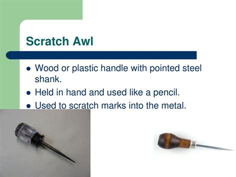 Using a Scratch Awl On-Metal 的图像结果
