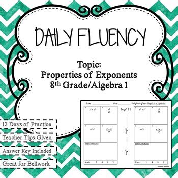 Image result for 8th Grade Math Fluency Exponents