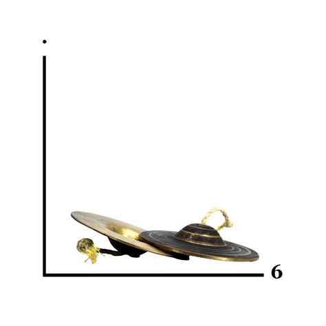 Elathalam Kansa Manjeera Cymbal Clapper Bell 5 inches