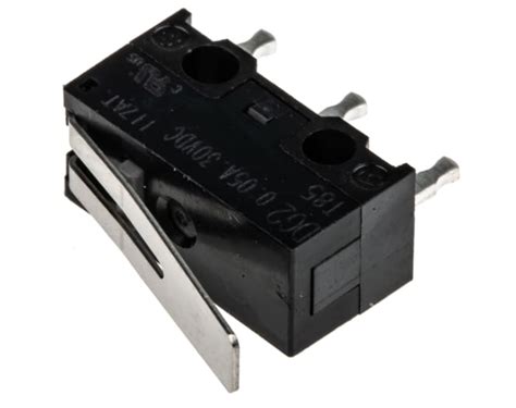 DG23-B1LA ZF | ZF Hinge Lever Micro Switch, PCB Terminal, 50 mA @ 30 V ...