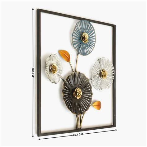 Buy VEDAS Mystical India Metal Flowers Wall Accent from Vedas at just ...