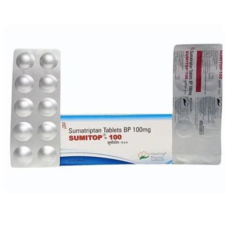 Image result for Sumatriptan 100Mg Tablets