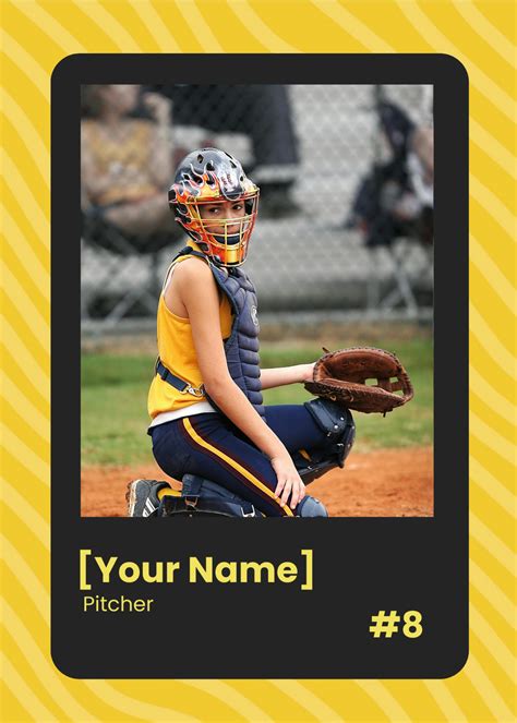 Baseball Card Template 的图像结果