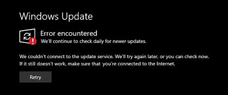 Windows Update Error Encountered Fix 的图像结果