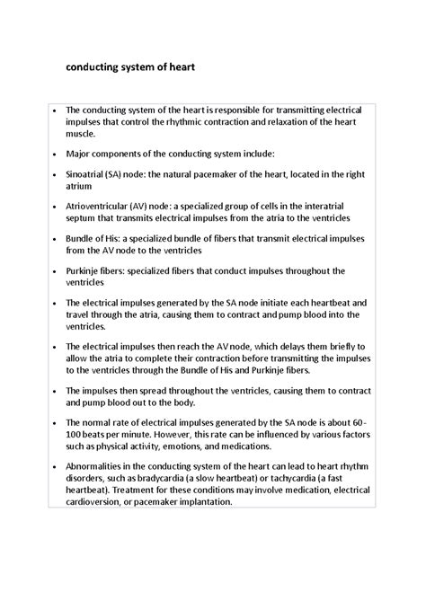 cardio vascular system - conducting system of heart The conducting ...