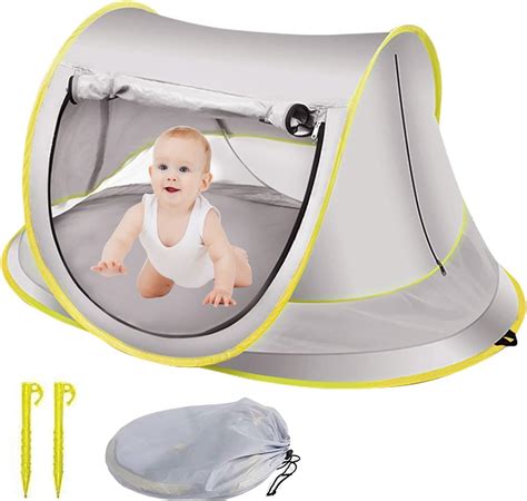Baby Beach Tent Pop Up Uv Protection Upf 50+ Pop Up Sun Shade Toddler ...
