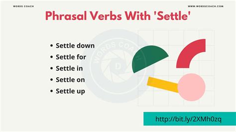 Phrasal Verbs With 'Settle' - Word Coach