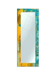 Buy 999STORE Printed Wall Mirror for Bedroom Large Wall Mirror Blue ...