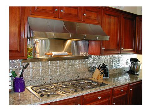 Metal Kitchen Backsplashes