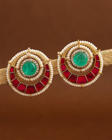 Gulbaag Premium Gold Studs – Krishaz Wholesale