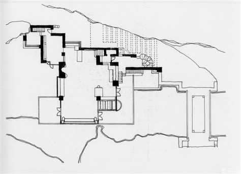 美国宾夕法尼亚州流水别墅（Fallingwater）- 弗兰克·劳埃德·赖特（Frank Lloyd Wright） - 建筑设计案例 - 树状模式