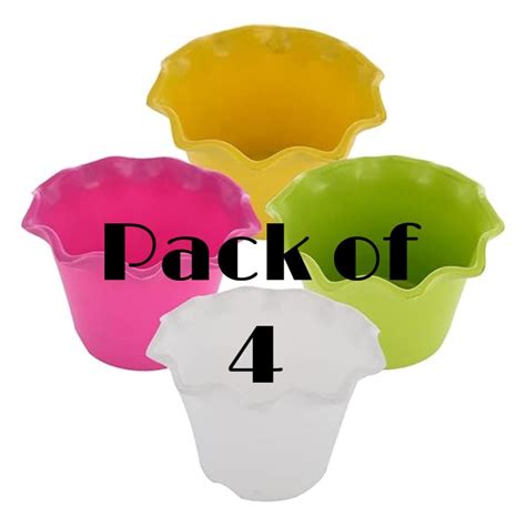 Dervino Blossom Flower Pot 8 inch | Durable Plastic Flower Pots ...