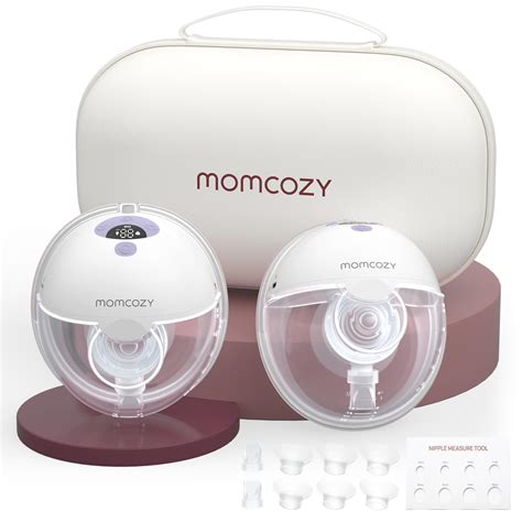 Momcozy M5 Hands Free Breast Pump, Double Wearable Breast Pump of Baby Mouth Double-Sealed ...