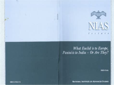 What Euclid is to Europe, Panini is to India: or are they? | National ...