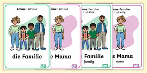 My Family Display Posters - German