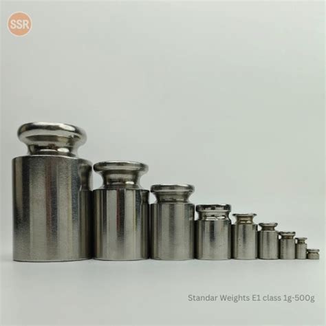 Standard Weights F1 class 500g to 1 mg | SSR SOLUTIONS