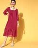 Buy Maroon Dresses for Women by ATHENA Online | Ajio.com