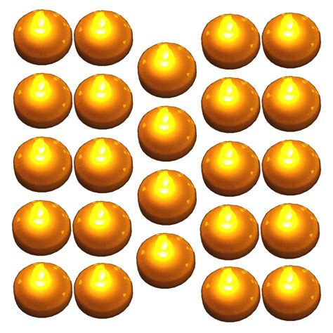 Bluedot Trading 24-Piece Floating LED Tea Lights, Amber : Amazon.in ...