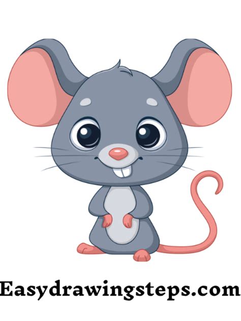 7 easy steps to draw Mouse Drawing - Easy Drawing