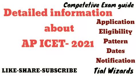 AP ICET 2022 Notification, Eligibility, Exam Dates, Exam Pattern, Syllabus