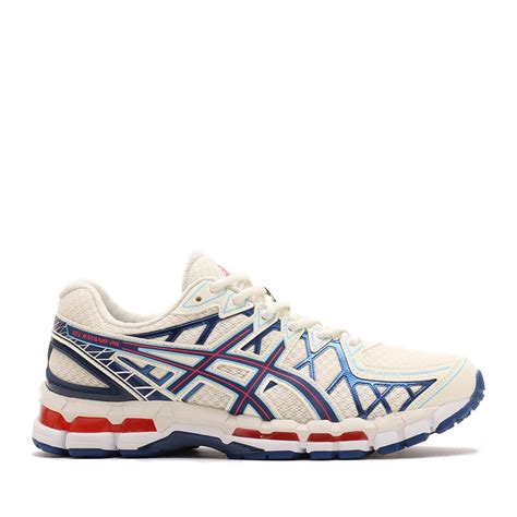 asics GEL-KAYANO 20 CREAM/DEEP MARINE（アシックス ゲル-カヤノ 20-アイボリー） | atmos ...