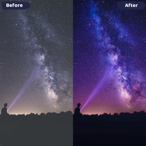 25 Astrophotography Lightroom Night Presets | Milky Way Night Sky ...