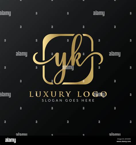 YK Logo Design Vector Template. Initial Luxury Letter YK Vector ...