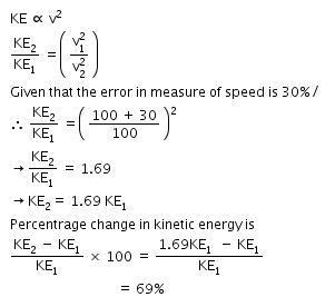 9. The kinetic energy E of the body is directly proportional to the ...