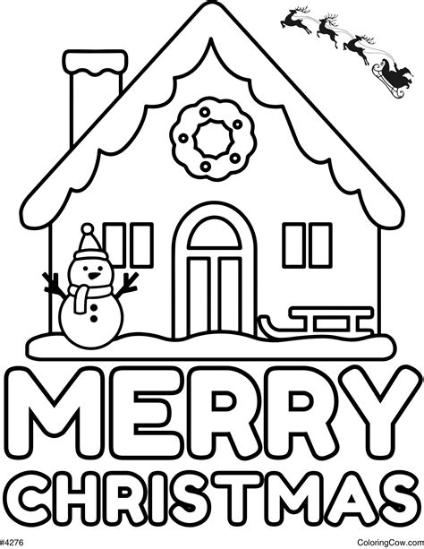 Christmas Coloring Pages - Coloring Cow