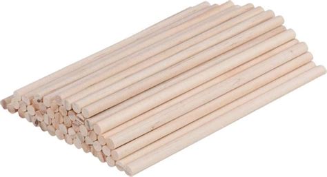 Asian Hobby Crafts Bamboo Sticks, Wooden Bamboo Sticks for Multi ...