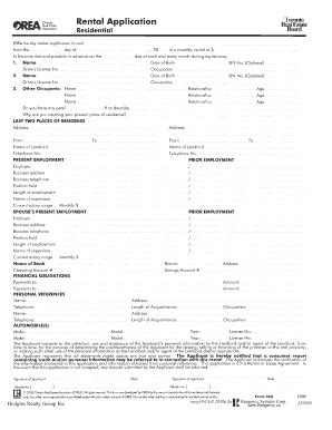 18 Printable rent application Forms and Templates - Fillable Samples in ...