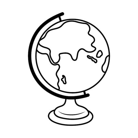 Globe clipart black white Images - Free Download on Freepik